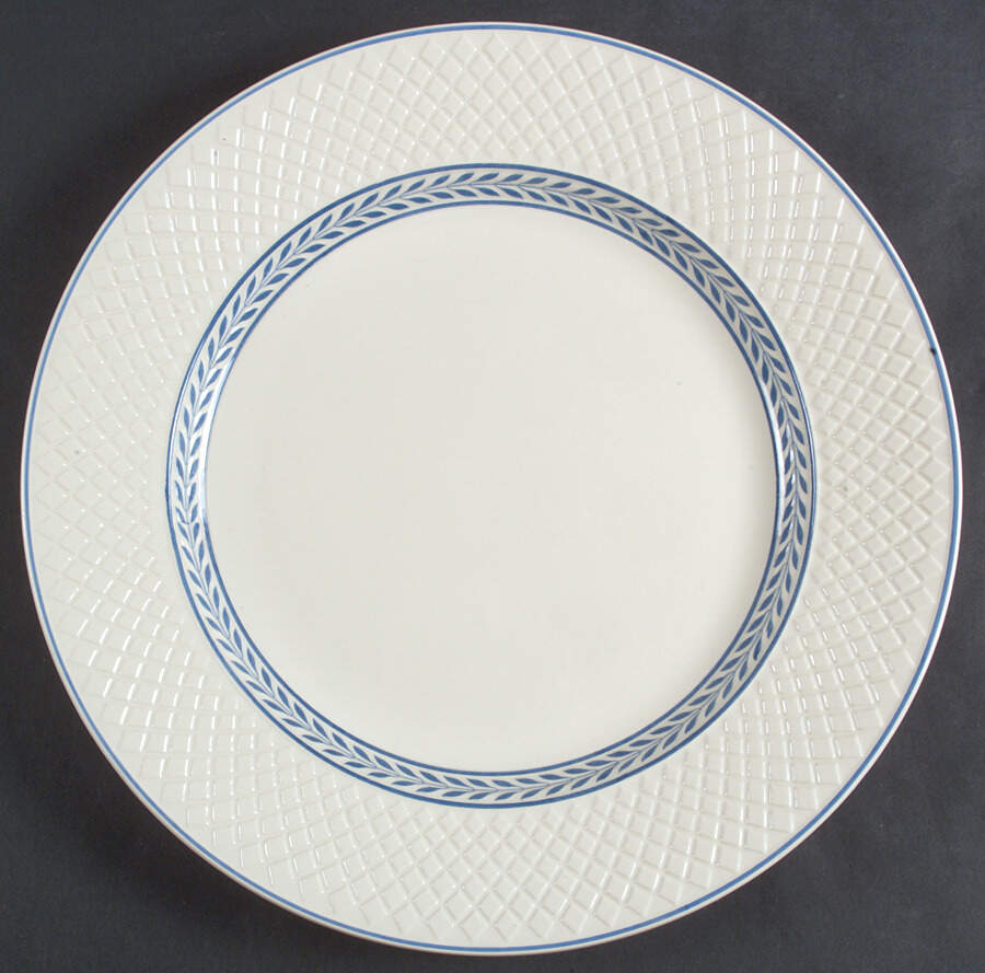 Elaine Blue (1290, Mansard) 13" Chop Plate (Round Platter) by Spode-1