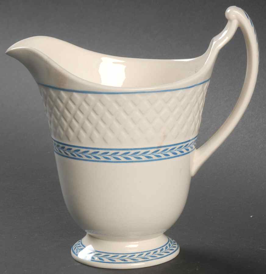 Elaine Blue (1290, Mansard) Creamer by Spode-1