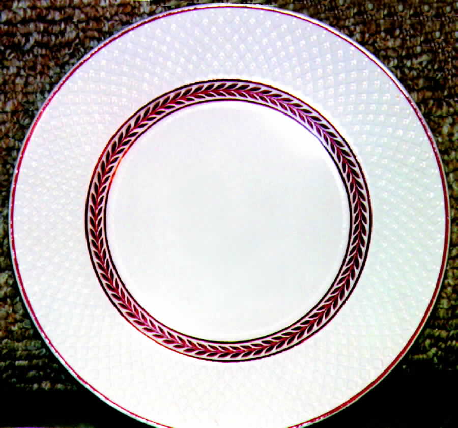 Elaine Maroon (1550, Mansard) Dinner Plate by Spode-1