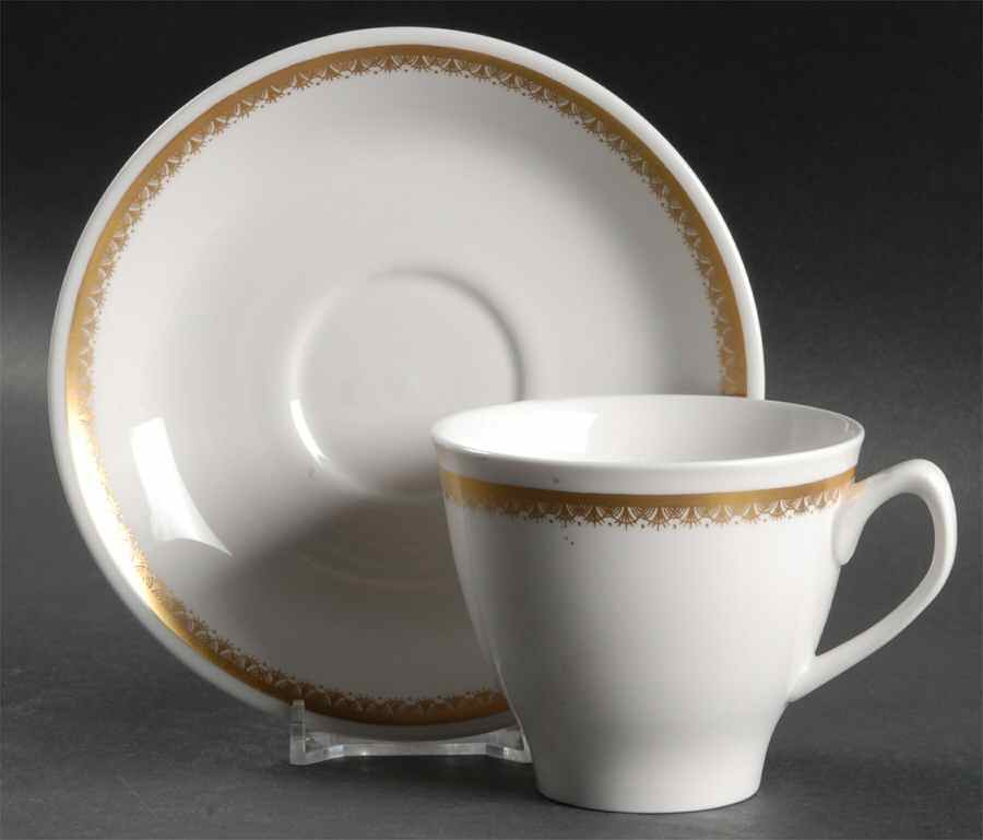 Elizabethan Flat Cup & Saucer Set by Spode-1