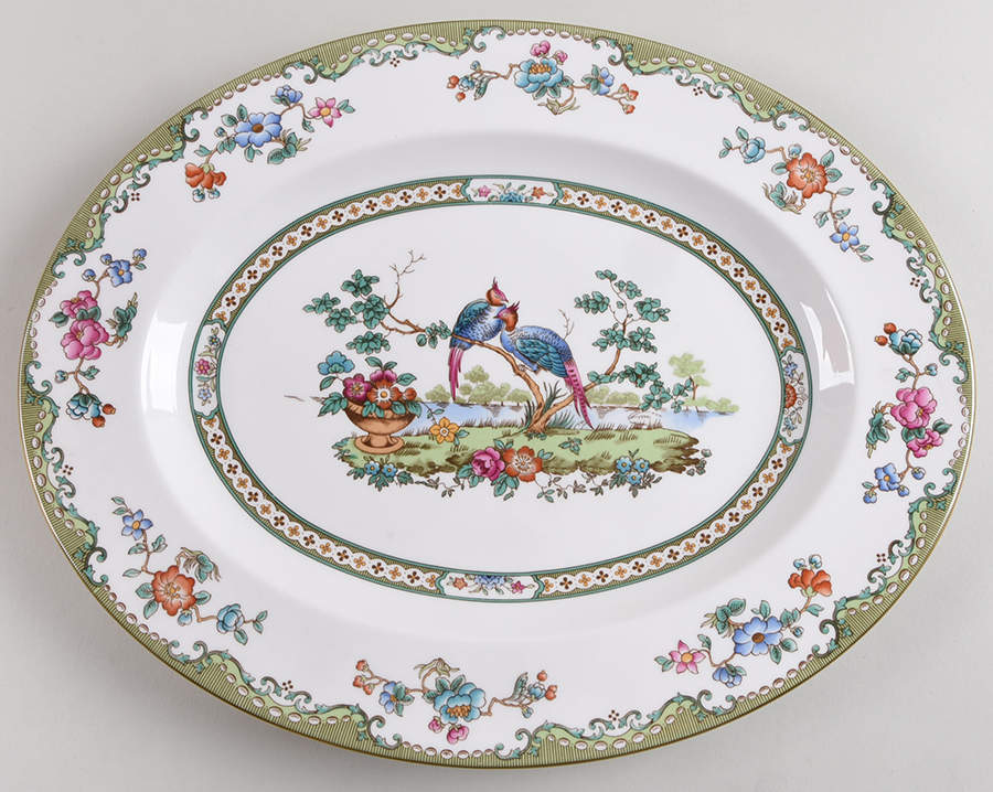 Elysee 15" Oval Serving Platter by Spode-1