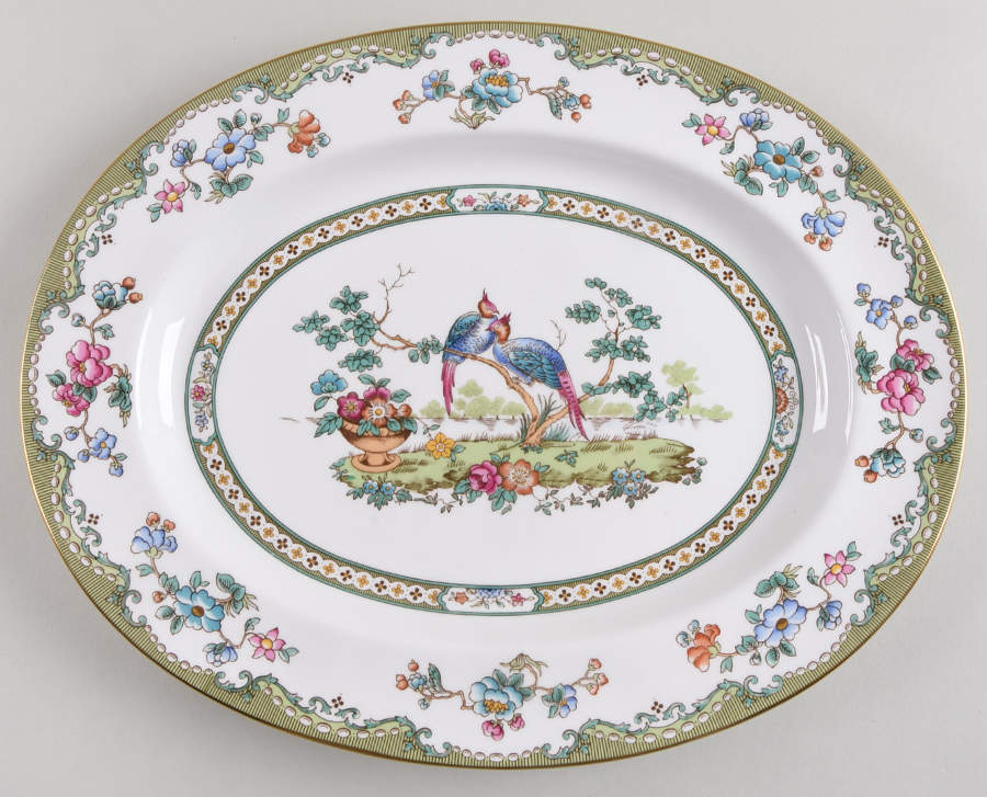 Elysee 13" Oval Serving Platter by Spode-1