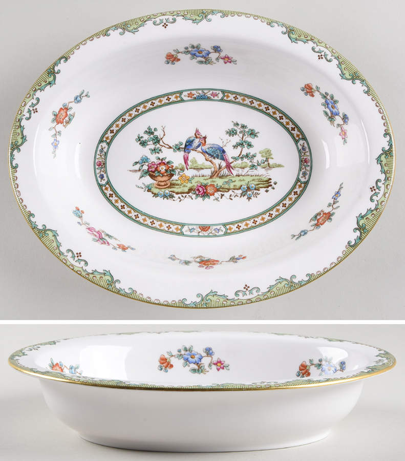 Elysee 9" Oval Vegetable Bowl by Spode-1