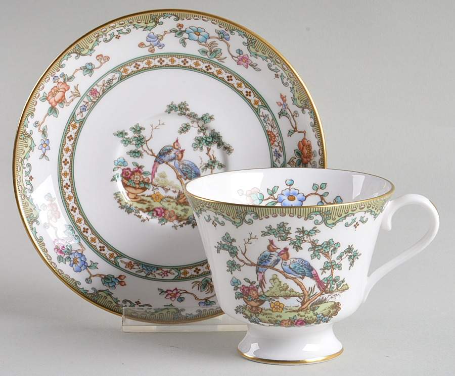 Elysee Footed Cup & Saucer Set by Spode-1