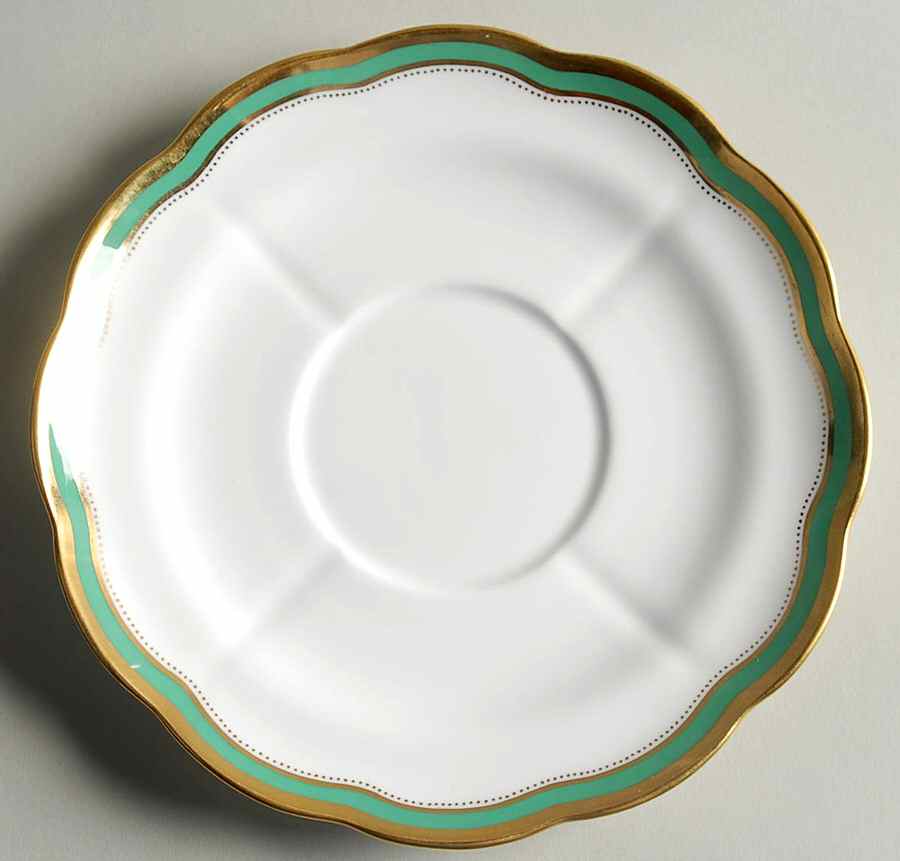 Embassy Green Saucer for Cream Soup Bowl by Spode-1