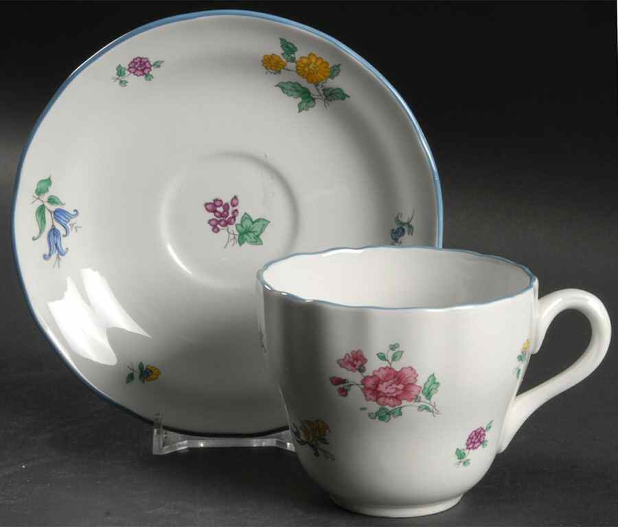 Emily Flat Cup & Saucer Set by Spode-1