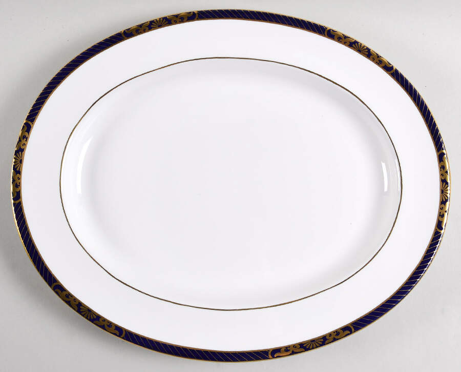 Envoy 14" Oval Serving Platter by Spode-1
