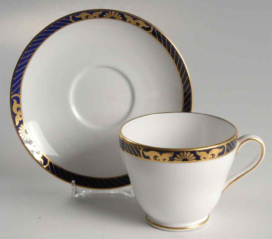Envoy Footed Cup & Saucer Set by Spode-1