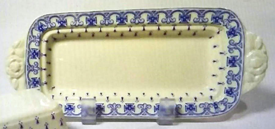 Ermine Blue 1/4 Lb Butter No Lid by Spode-1