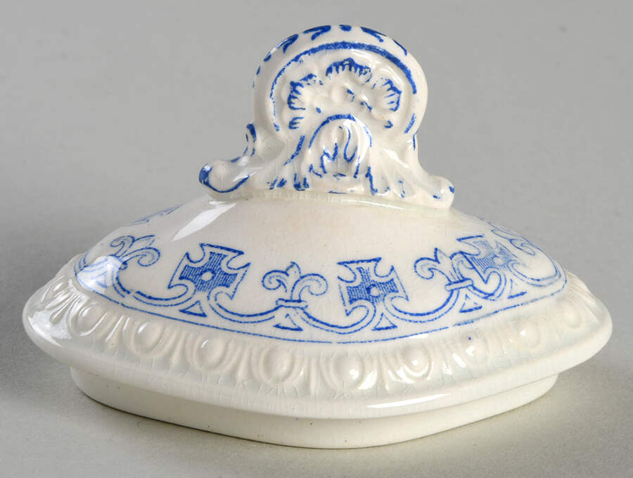 Ermine Blue Lid for Mini Sugar Bowl by Spode-1