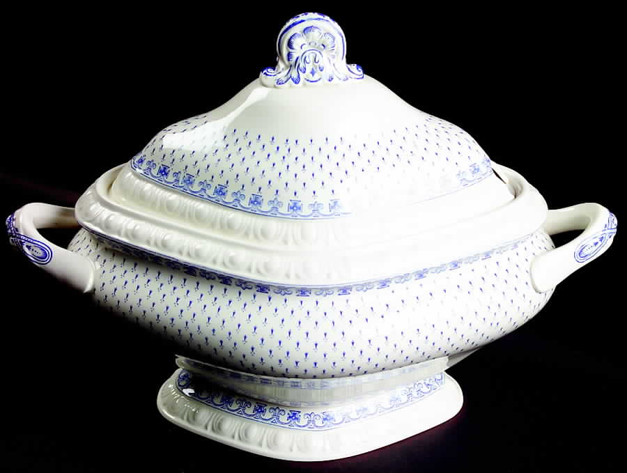 Ermine Blue Tureen &  Lid by Spode-1