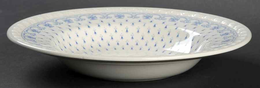 Ermine Blue Rim Soup Bowl by Spode-1