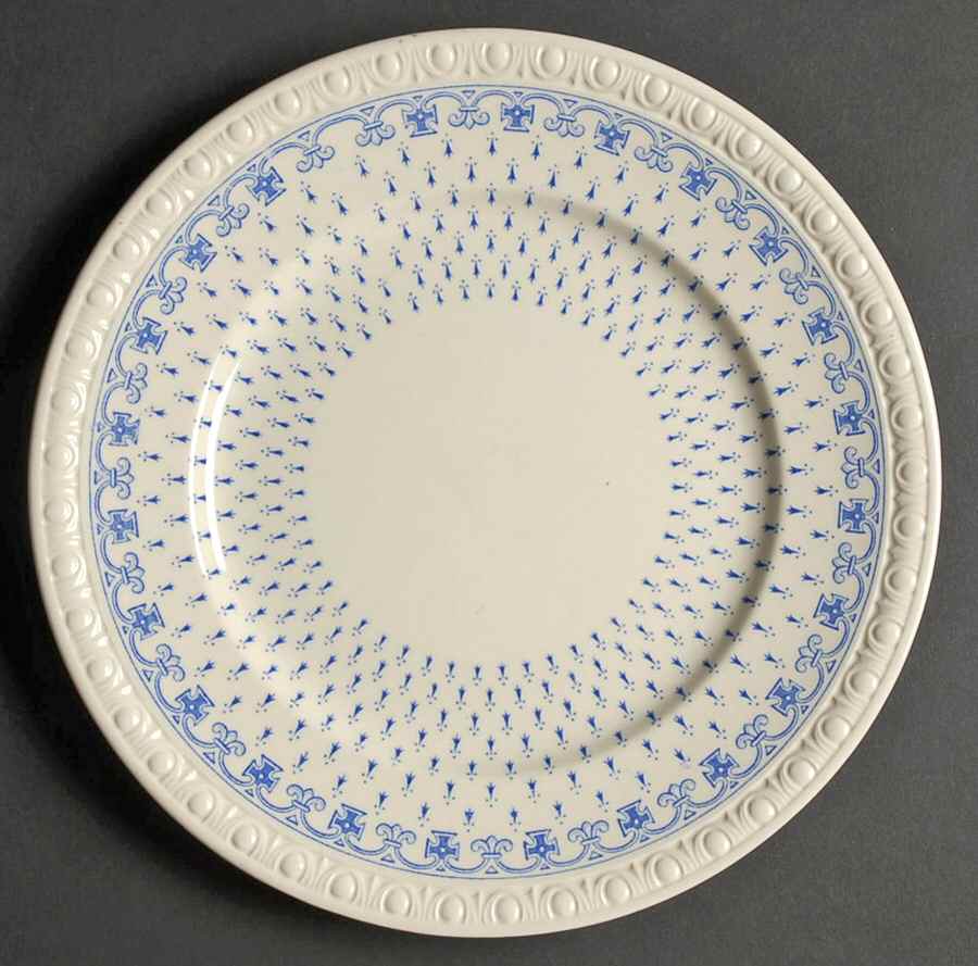 Ermine Blue Luncheon Plate by Spode-1
