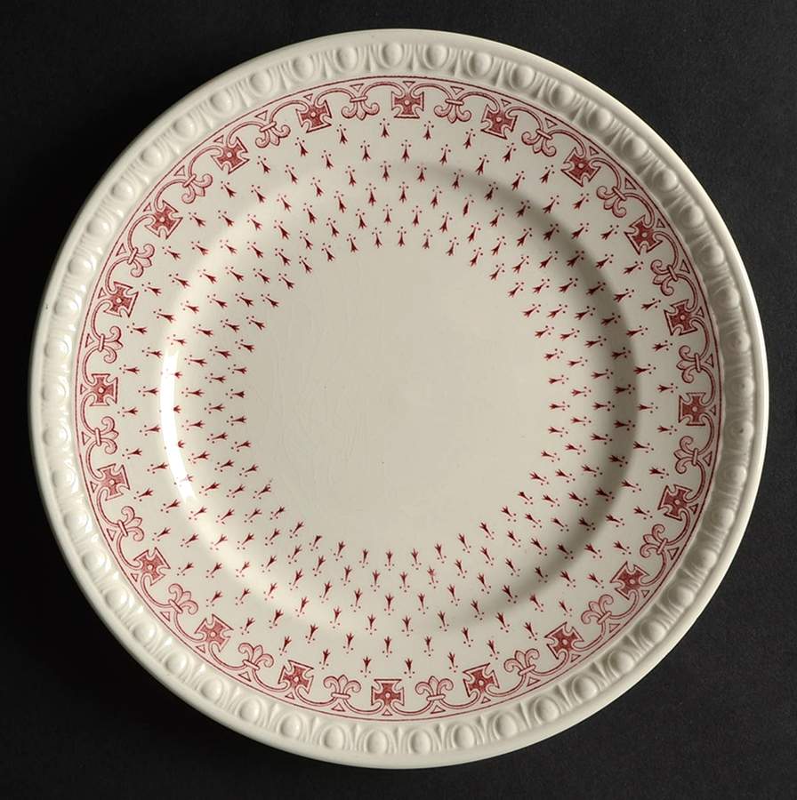 Ermine Red Salad Plate by Spode-1