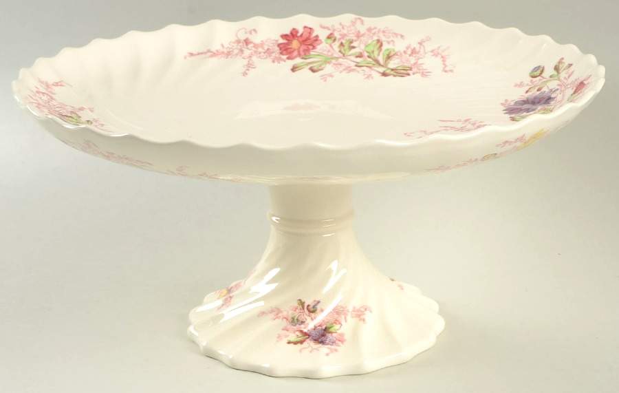 Fairy Dell 9" Diameter Pedestal Cake Stand by Spode-1