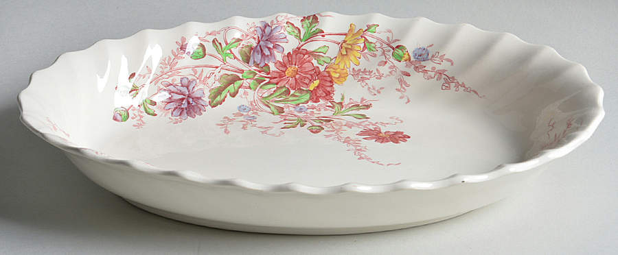 Fairy Dell 10" Oval Vegetable Bowl by Spode-1