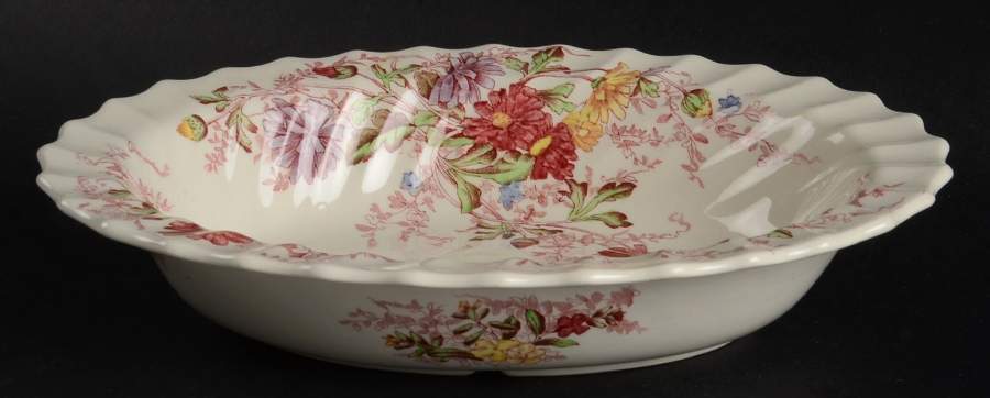 Fairy Dell 8" Oval Vegetable Bowl by Spode-1