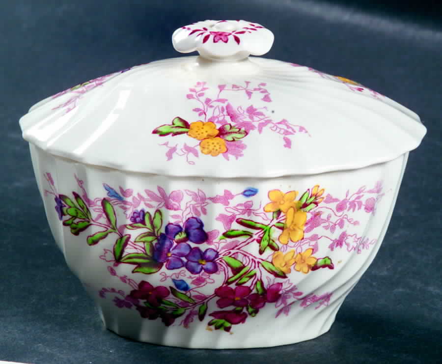 Fairy Dell Small Sugar Bowl & Lid by Spode-1