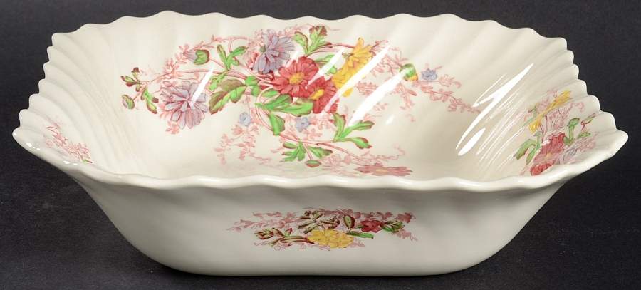 Fairy Dell 9" Square Vegetable Bowl by Spode-1