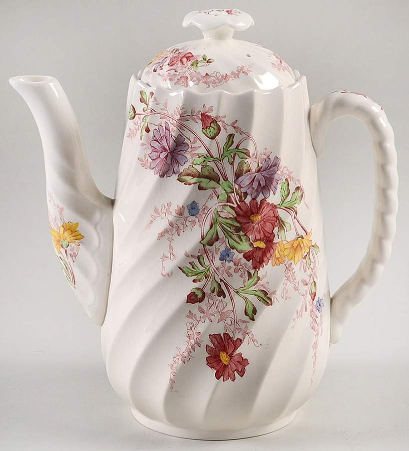 Fairy Dell Coffee Pot & Lid by Spode-1