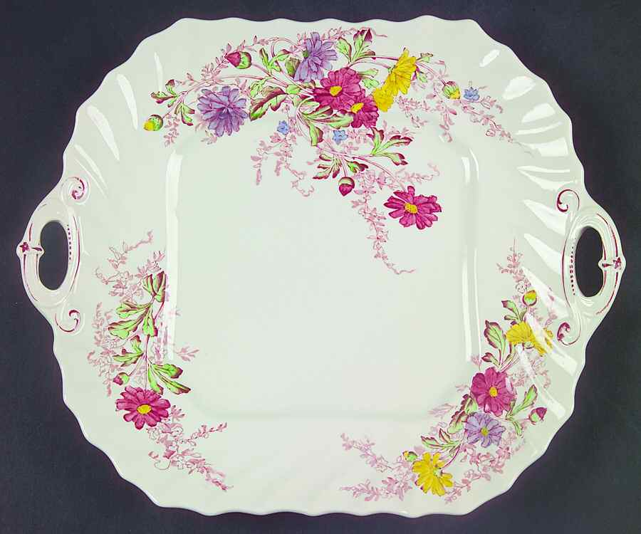 Fairy Dell Square Handled Cake Plate by Spode-1