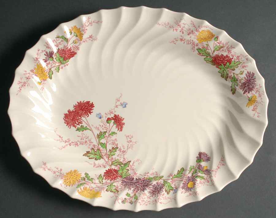 Fairy Dell 14" Oval Serving Platter by Spode-1