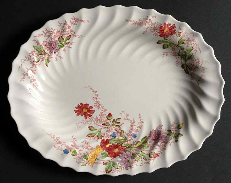 Fairy Dell 11" Oval Serving Platter by Spode-1