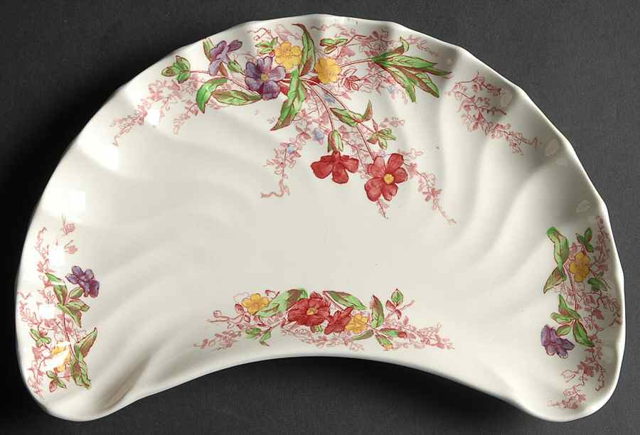 Fairy Dell Crescent Salad Plate by Spode-1