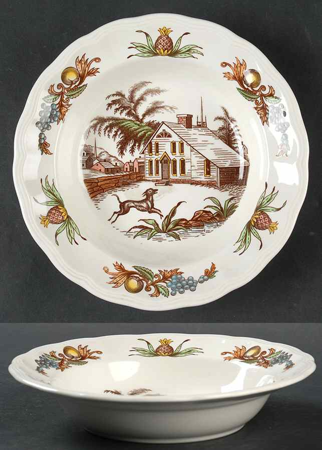 Fair Haven (No Trim) Rim Soup Bowl by Spode-1