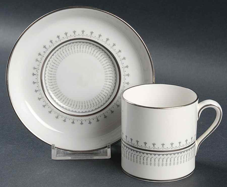 Fairfax Flat Demitasse Cup & Saucer Set by Spode-1