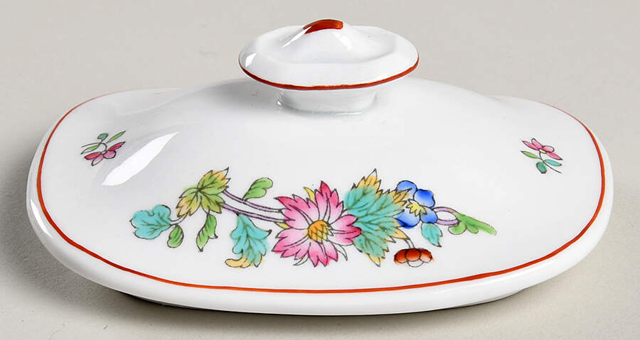 Famille Rose Lid for Sugar Bowl by Spode-1