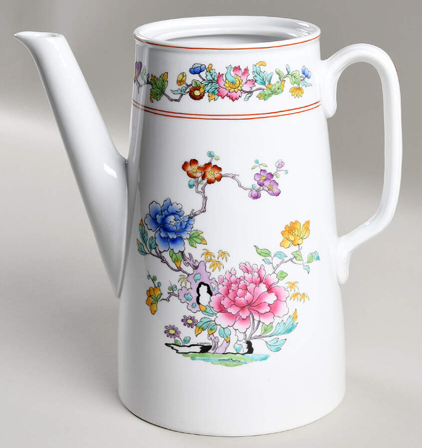 Famille Rose Coffee Pot No Lid by Spode-1