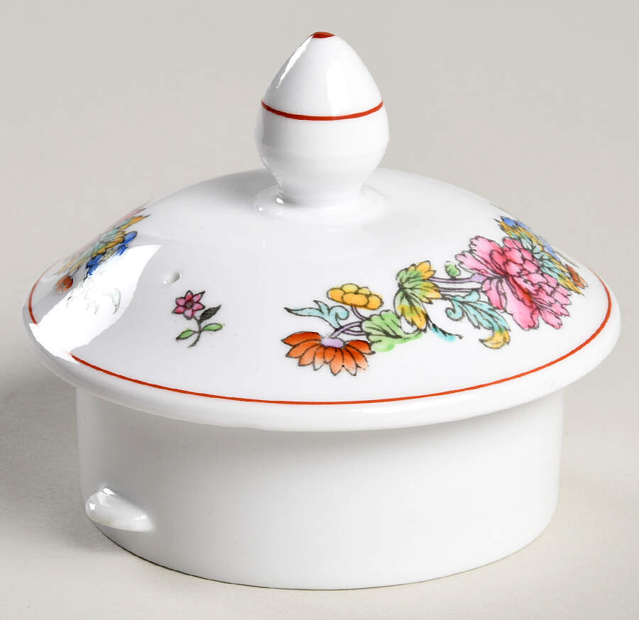 Famille Rose Lid for Coffee Pot by Spode-1