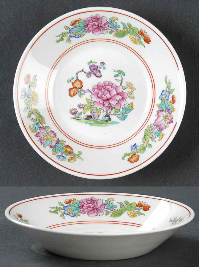 Famille Rose Fruit/Dessert (Sauce) Bowl by Spode-1