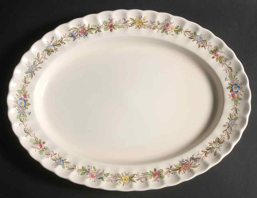 Felicity 14" Oval Serving Platter by Spode-1