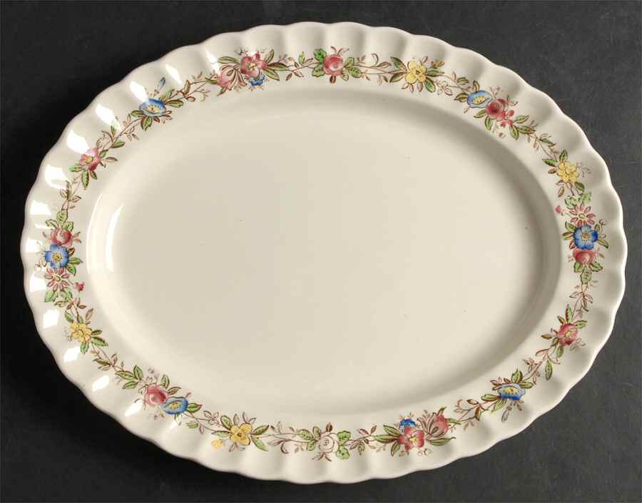 Felicity 12" Oval Serving Platter by Spode-1