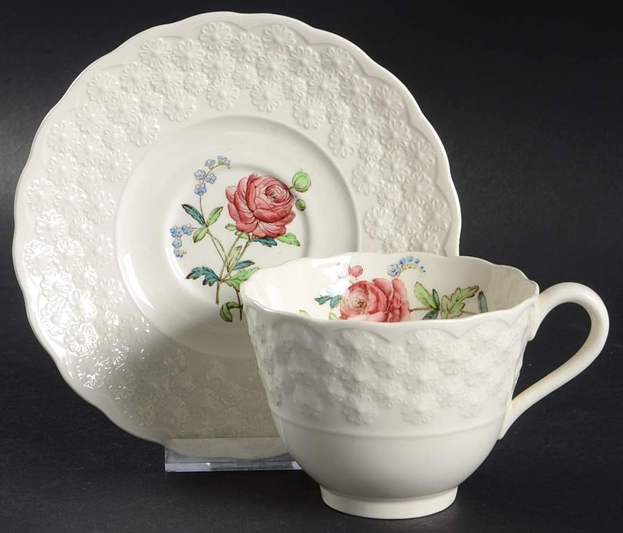 Fernleigh Flat Cup & Saucer Set by Spode-1