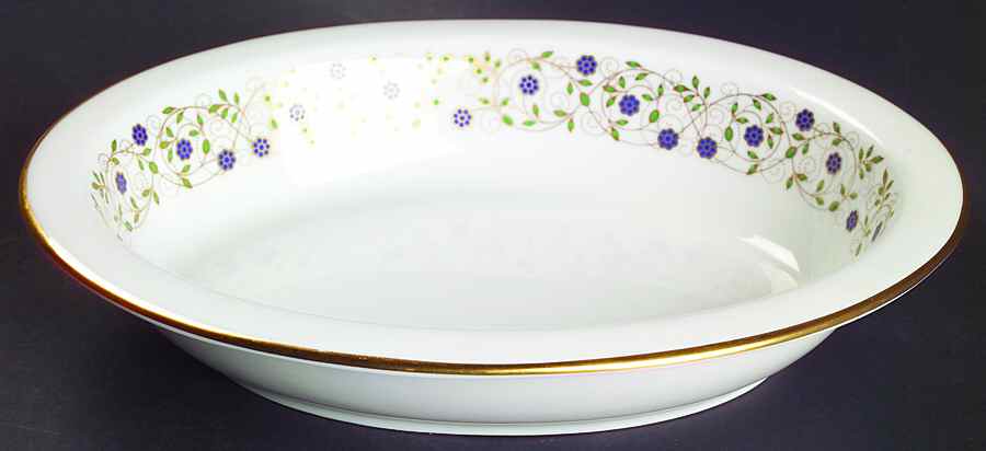 Filigree 9" Oval Vegetable Bowl by Spode-1