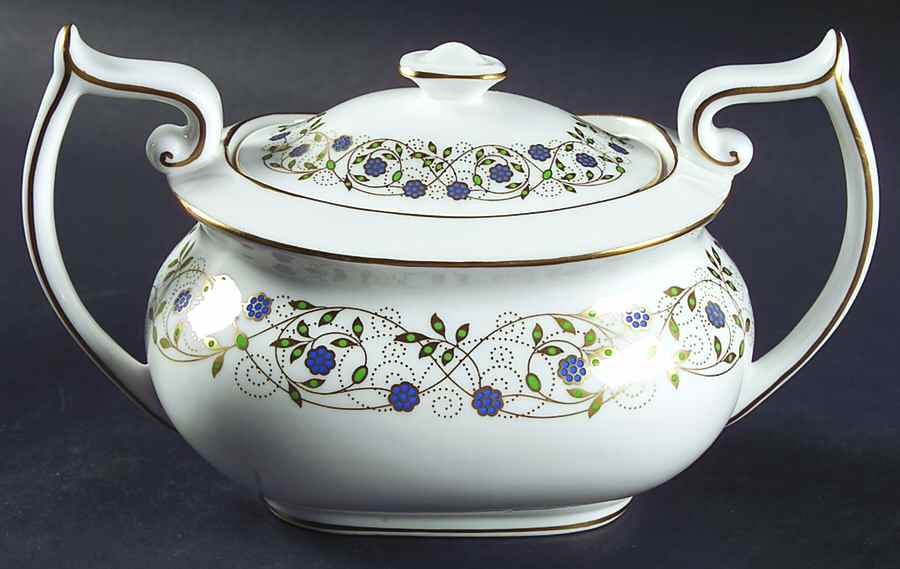Filigree Sugar Bowl & Lid by Spode-1