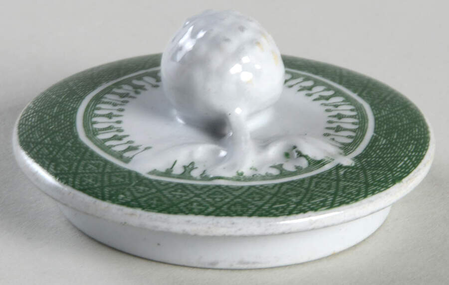 Fitzhugh Green Lid for Sugar Bowl by Spode-1
