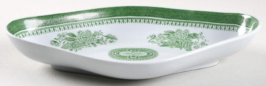 Fitzhugh Green Pickle Dish by Spode-1