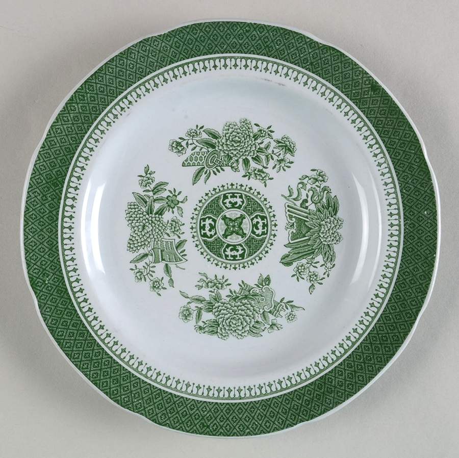 Fitzhugh Green Dessert/Pie Plate by Spode-1