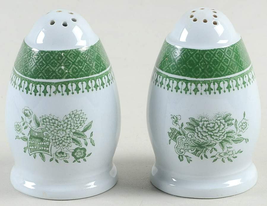 Fitzhugh Green Salt & Pepper Set by Spode-1