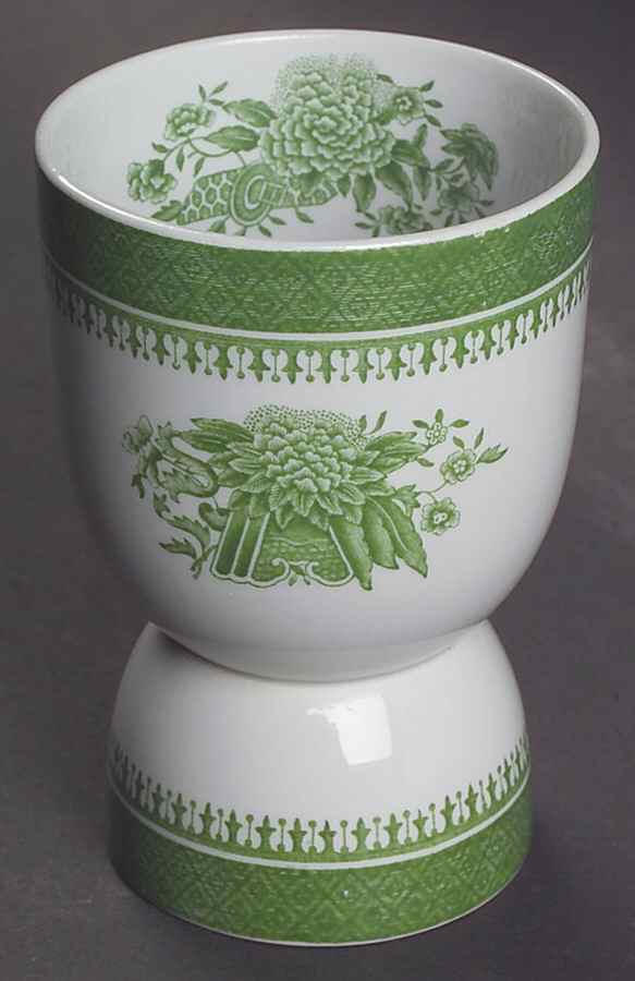 Fitzhugh Green Double Egg Cup by Spode-1