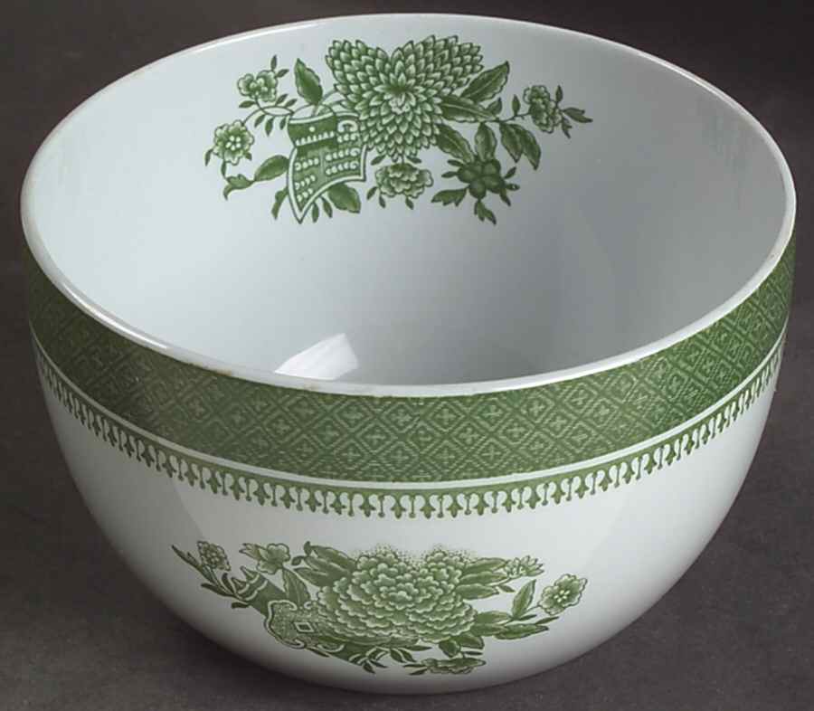 Fitzhugh Green Open Rice/Sugar Bowl by Spode-1