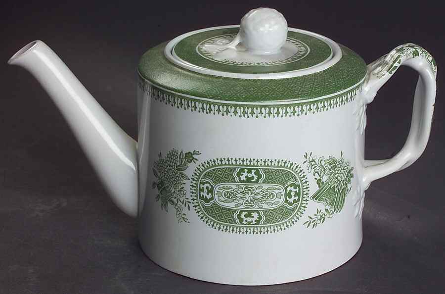 Fitzhugh Green Small Teapot & Lid by Spode-1