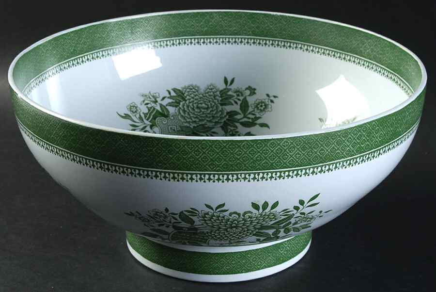 Fitzhugh Green 9" Salad Serving Bowl by Spode-1