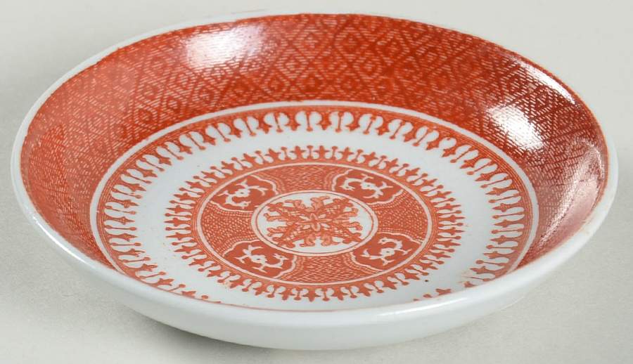 Fitzhugh Red Butter Pat by Spode-1