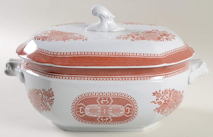 Fitzhugh Red Tureen &  Lid by Spode-1