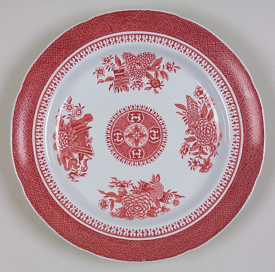Fitzhugh Red Dessert/Pie Plate by Spode-1